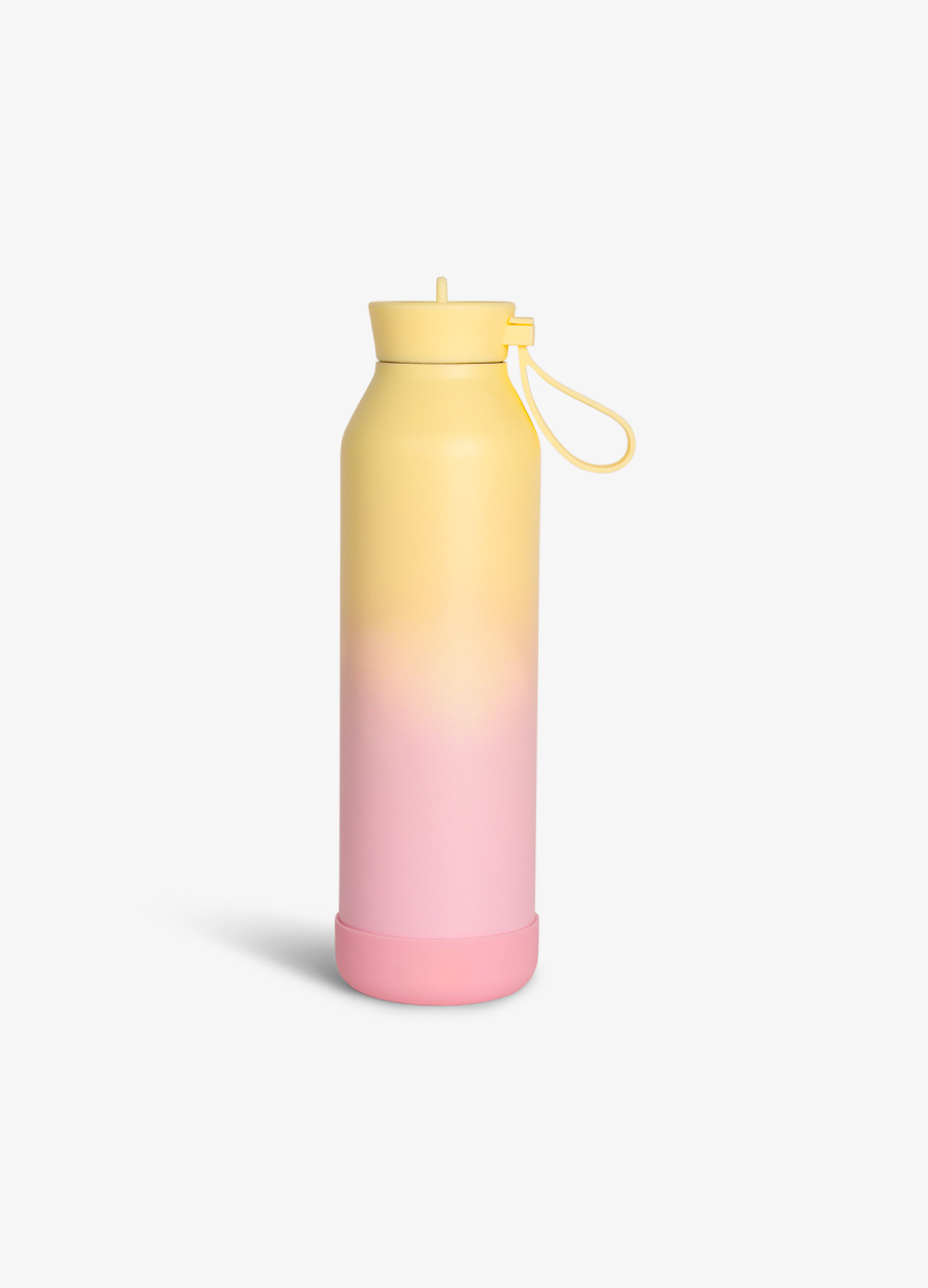 Water Bottle 750ml - Yellow Pink