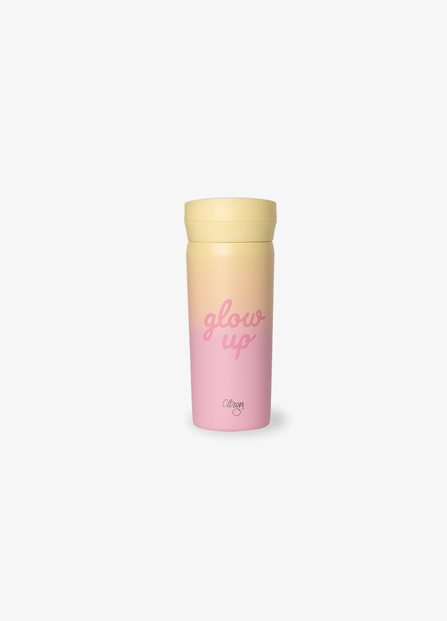 Insulated Coffee Mug 450ml - Pink Yellow