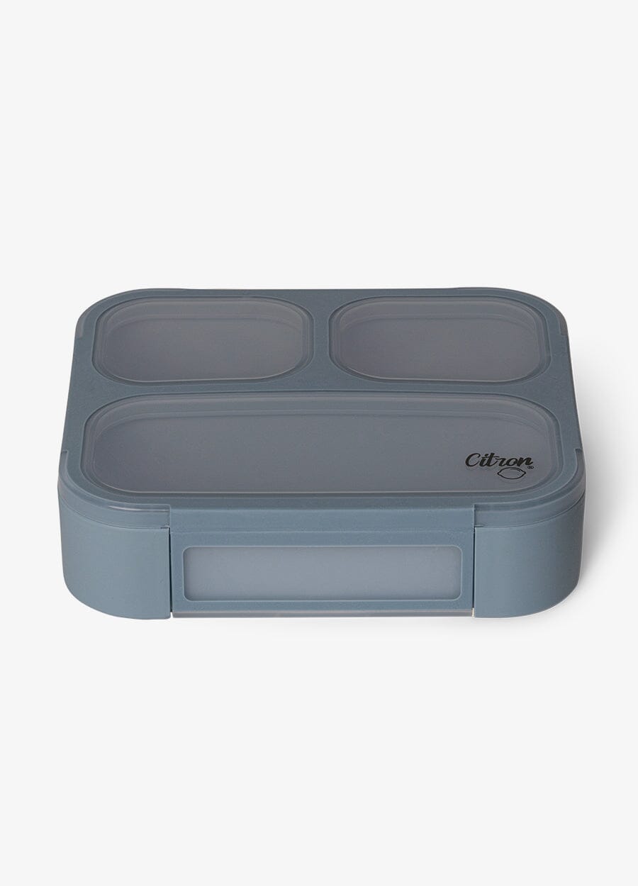 Lunch Box with Fork & Spoon - Dusty Blue