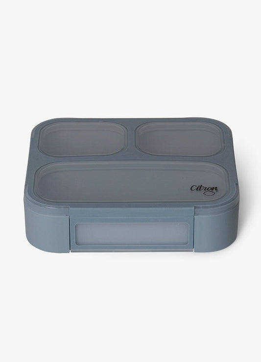 Lunch Box with Fork & Spoon - Dusty Blue