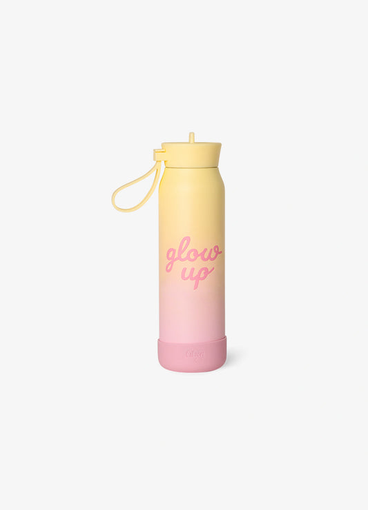 Water Bottle 350ml - Pink Yellow