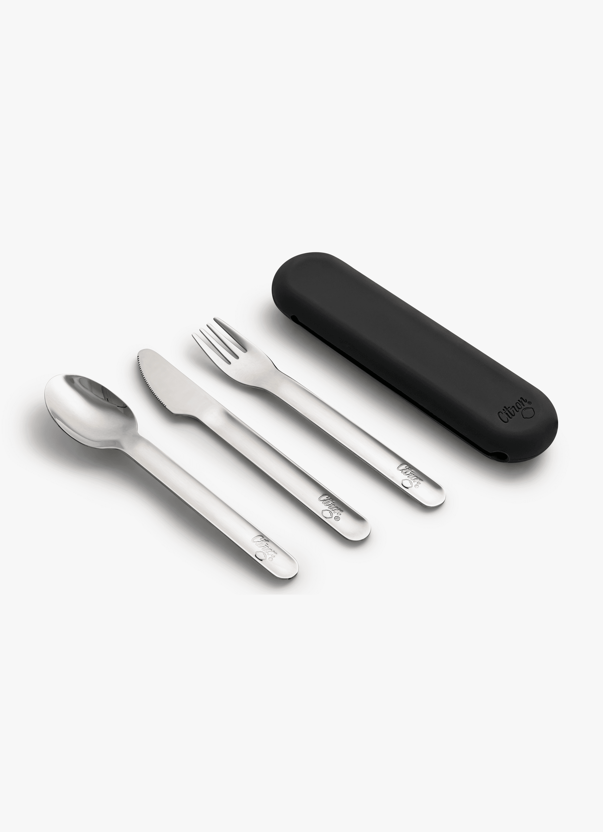Stainless Steel Cutlery Set - Black + Case