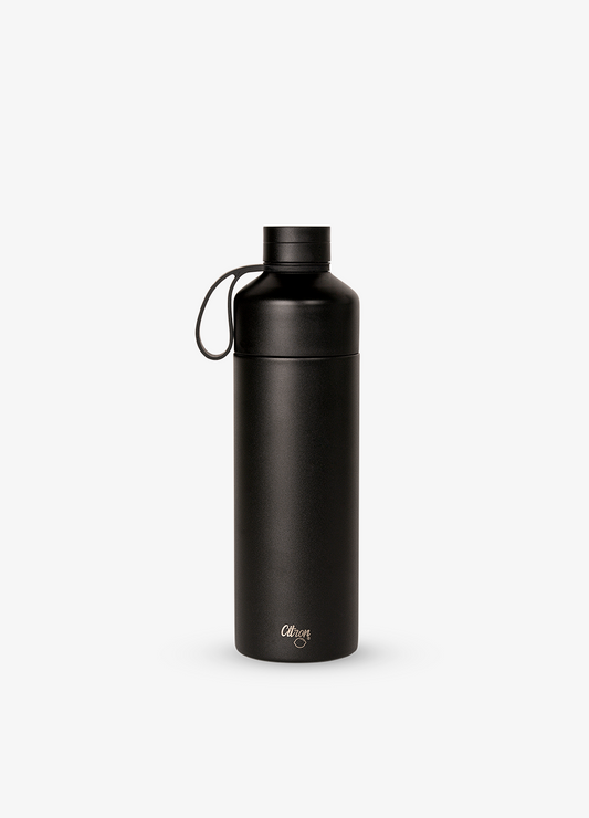 Duo Sip Thermal Water Bottle 750ml - Black