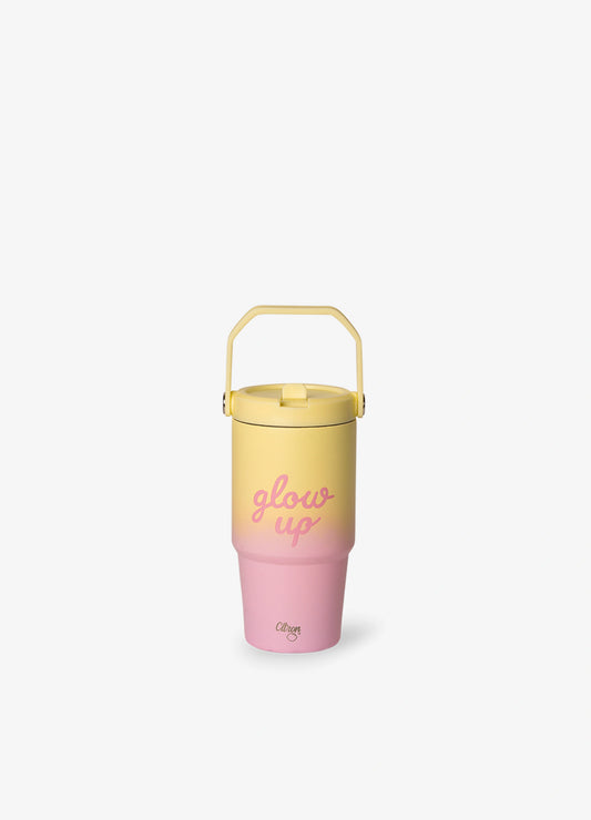 Insulated Tumbler 600ml - Yellow Pink