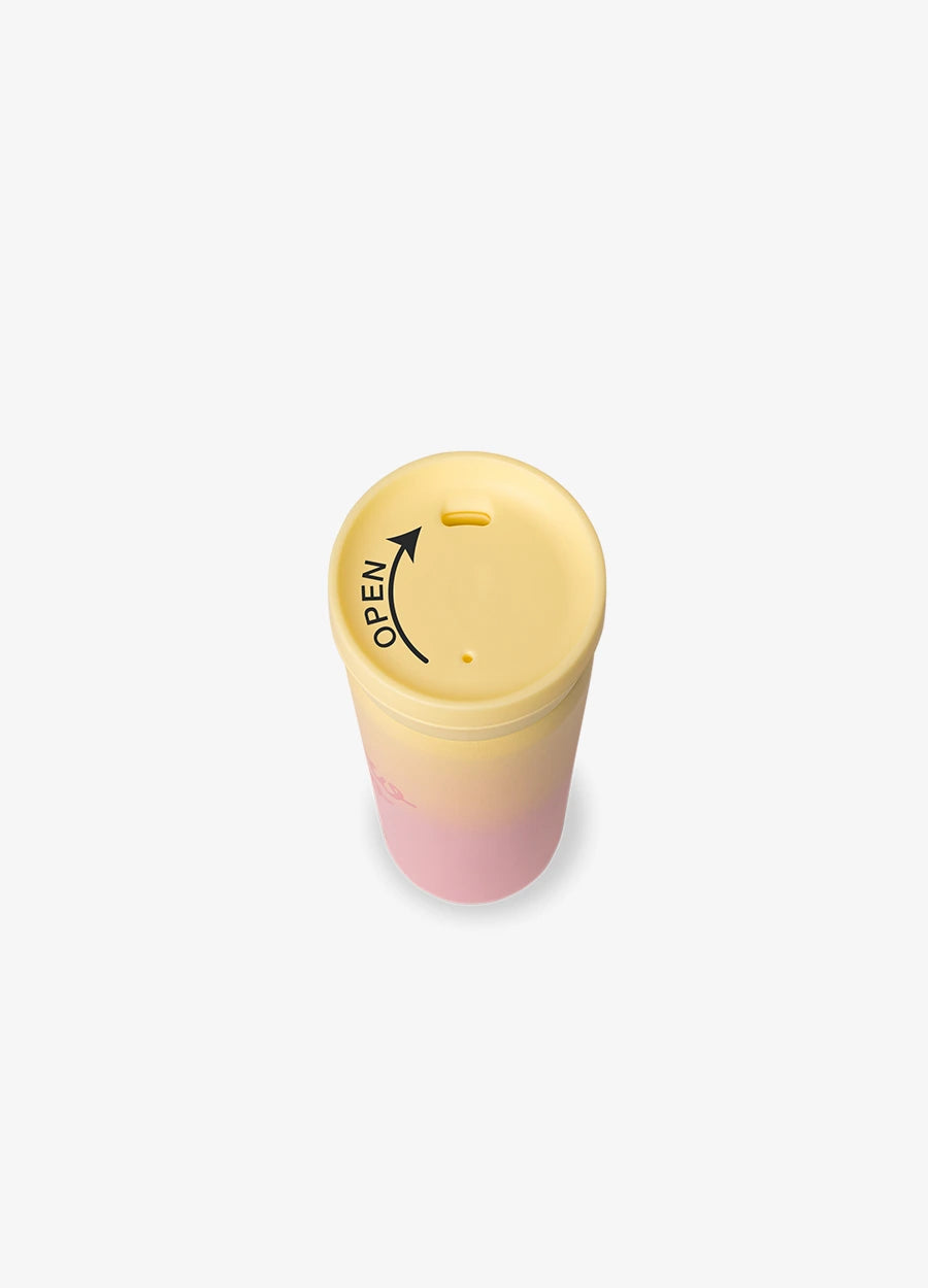 Insulated Coffee Mug 450ml - Pink Yellow