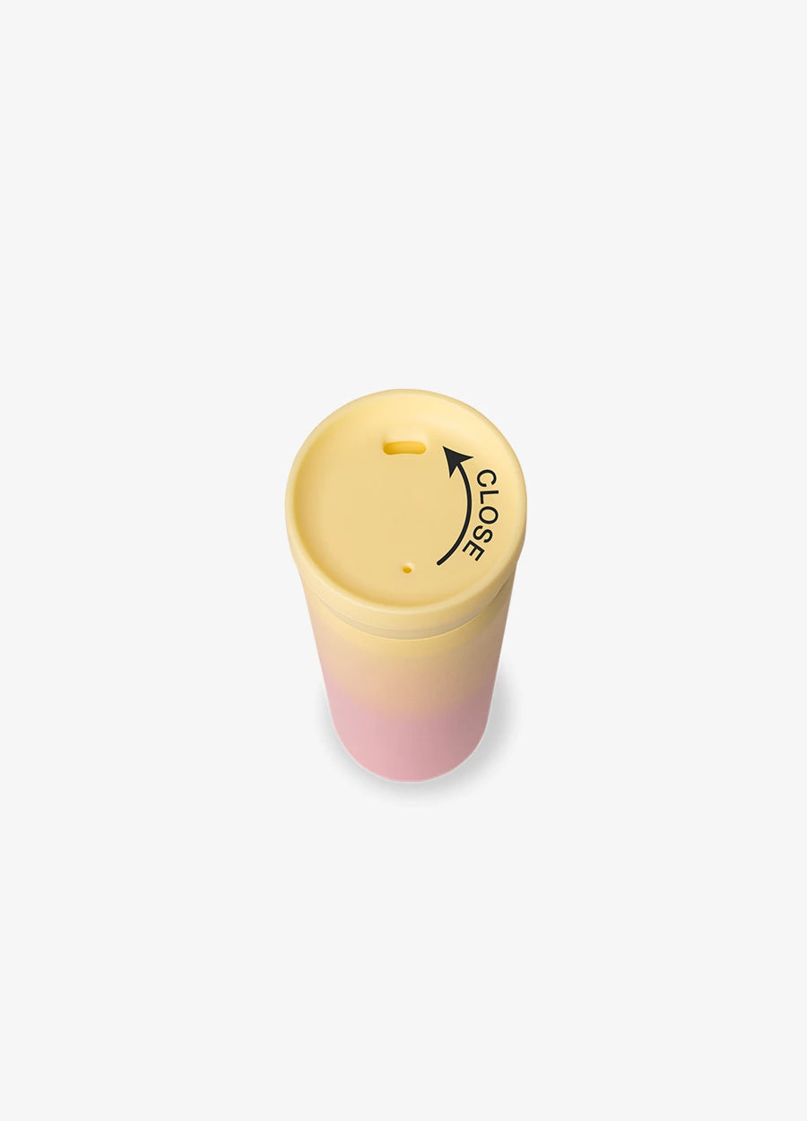 Insulated Coffee Mug 450ml - Pink Yellow