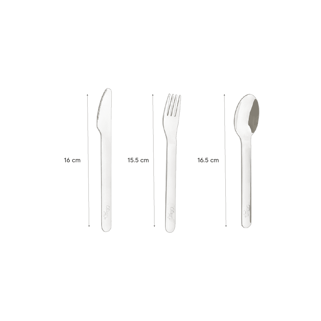 Stainless Steel Cutlery Set - Black + Case