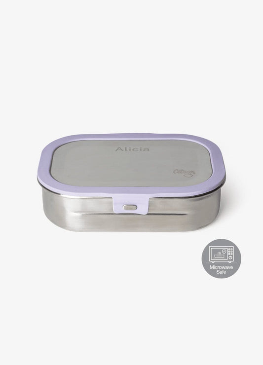 Stainless Steel Lunchbox - 2 Compartment - Purple